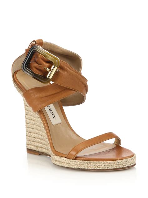 do burberry espadrilles run small|Burberry wedges summer sandals.